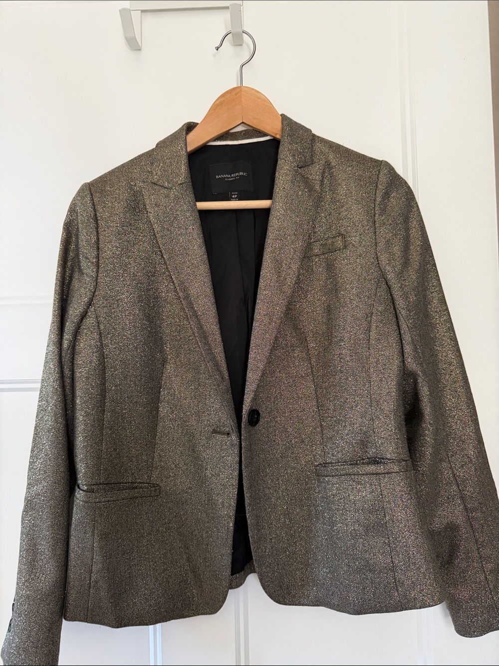 Banana Republic Shimmering Bronze Metallic Blazer